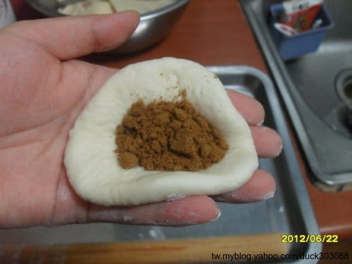 DIY中式點心牛奶饅頭黑糖爆漿餡