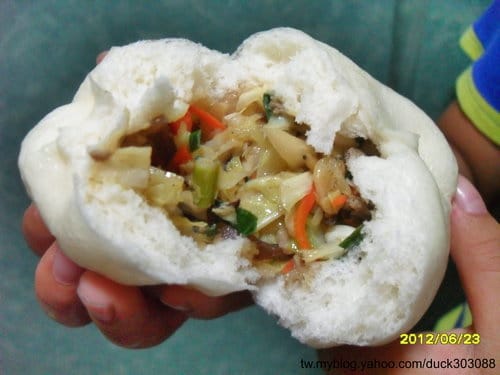 DIY中式點心高麗菜素包子