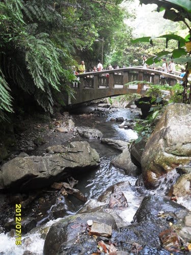 宜蘭景點免門票『五峰旗瀑布』冰涼溪水,登山健行賞3層瀑布飛瀉之美