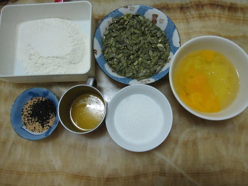 DIY手工餅乾南瓜燕麥芝麻脆餅