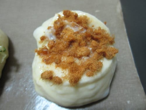 做麵包基礎甜麵糰…肉鬆玉米蔥花麵包