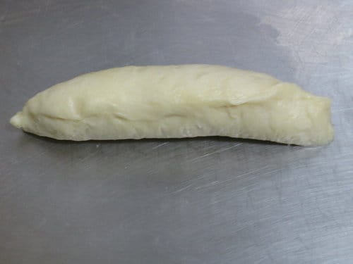 做麵包牛奶湯種麵糰….心形肉鬆蔥花湯種麵包