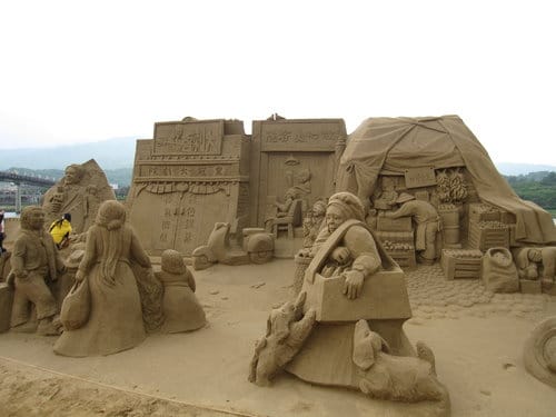 東北角景點貢寮『福隆國際沙雕藝術季』東北角之旅第3站好壯觀的沙雕呀!