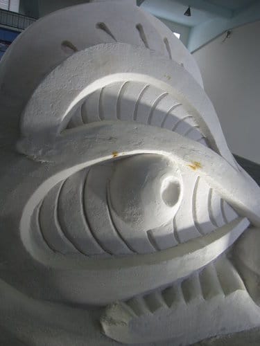 七股鹽山.台灣鹽博物館『一見雙雕藝術季』 雪白的鹽雕
