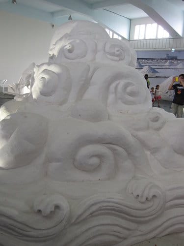 七股鹽山.台灣鹽博物館『一見雙雕藝術季』 雪白的鹽雕