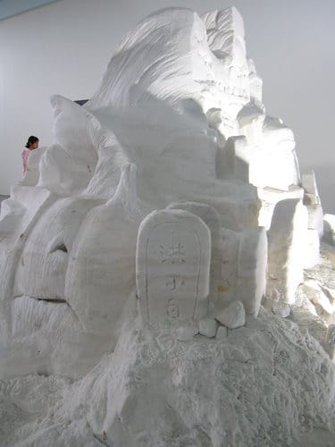七股鹽山.台灣鹽博物館『一見雙雕藝術季』 雪白的鹽雕