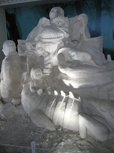 七股鹽山.台灣鹽博物館『一見雙雕藝術季』 雪白的鹽雕
