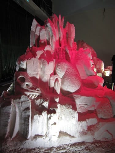 七股鹽山.台灣鹽博物館『一見雙雕藝術季』 雪白的鹽雕