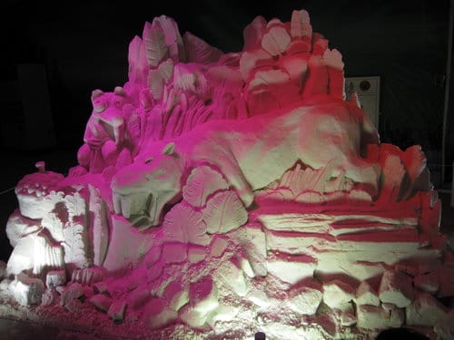 七股鹽山.台灣鹽博物館『一見雙雕藝術季』 雪白的鹽雕