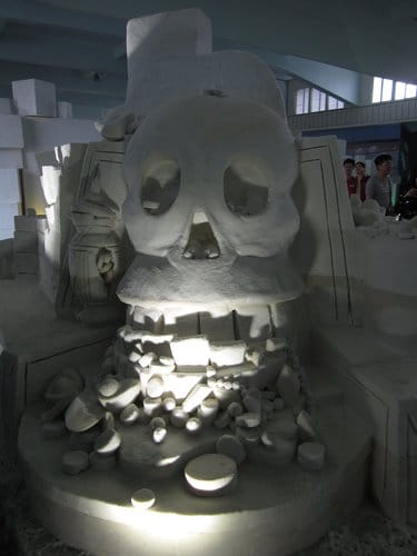 七股鹽山.台灣鹽博物館『一見雙雕藝術季』 雪白的鹽雕
