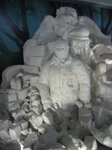 七股鹽山.台灣鹽博物館『一見雙雕藝術季』 雪白的鹽雕