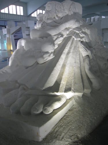 七股鹽山.台灣鹽博物館『一見雙雕藝術季』 雪白的鹽雕