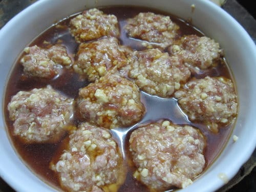 豆腐食譜『雞蛋豆腐蒸肉丸子』