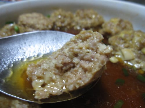 豆腐食譜『雞蛋豆腐蒸肉丸子』