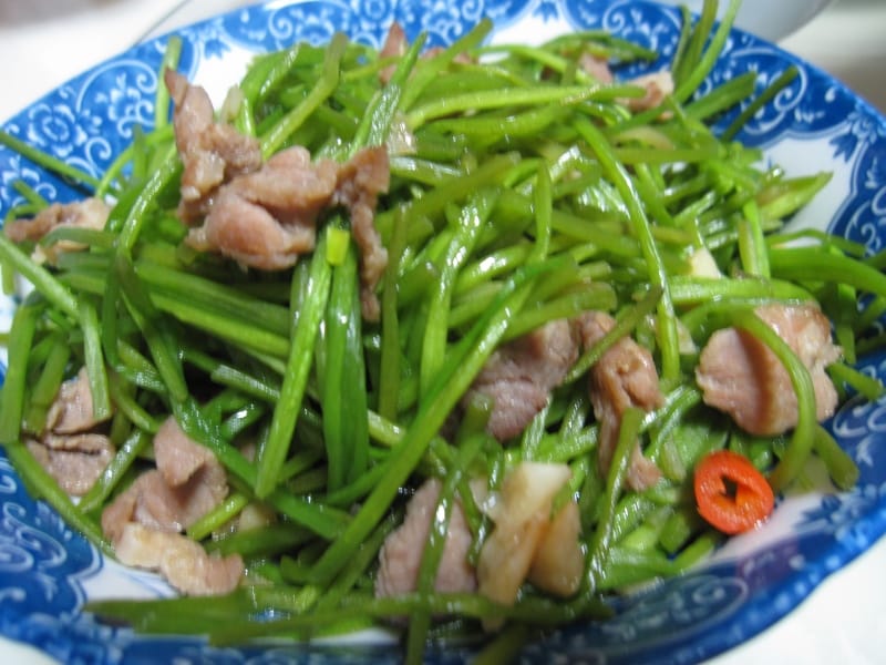 水蓮炒肉絲.JPG 水蓮炒肉絲.JPG