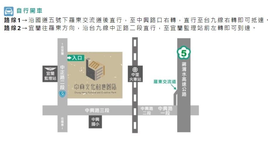 中興文創-開車路線.JPG