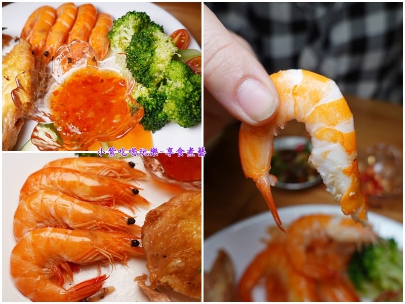 去骨大雞腿排冰鎮鮮蝦排餐-文創咖美食館 (1).jpg