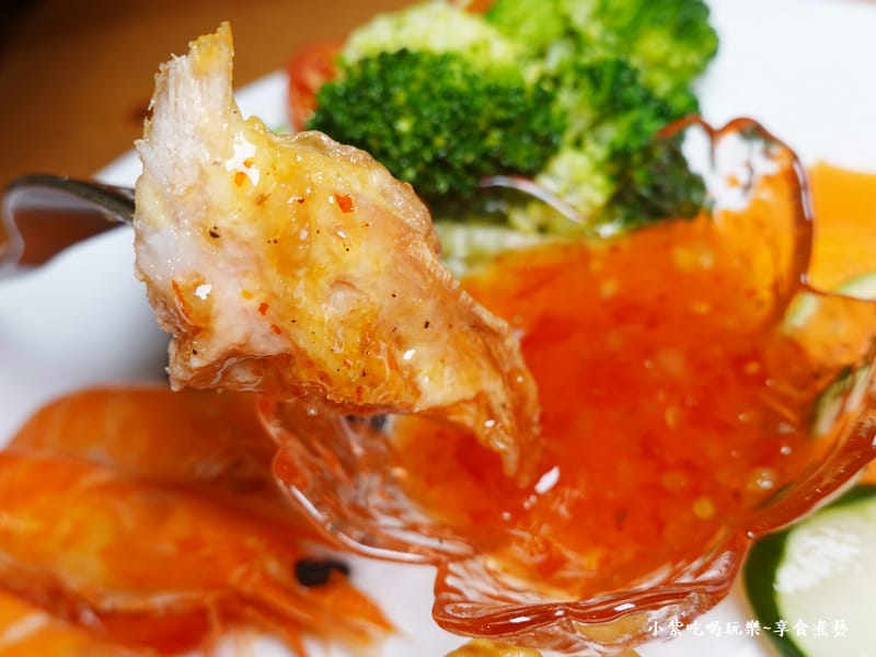 去骨大雞腿排冰鎮鮮蝦排餐-文創咖美食館 (6).jpg