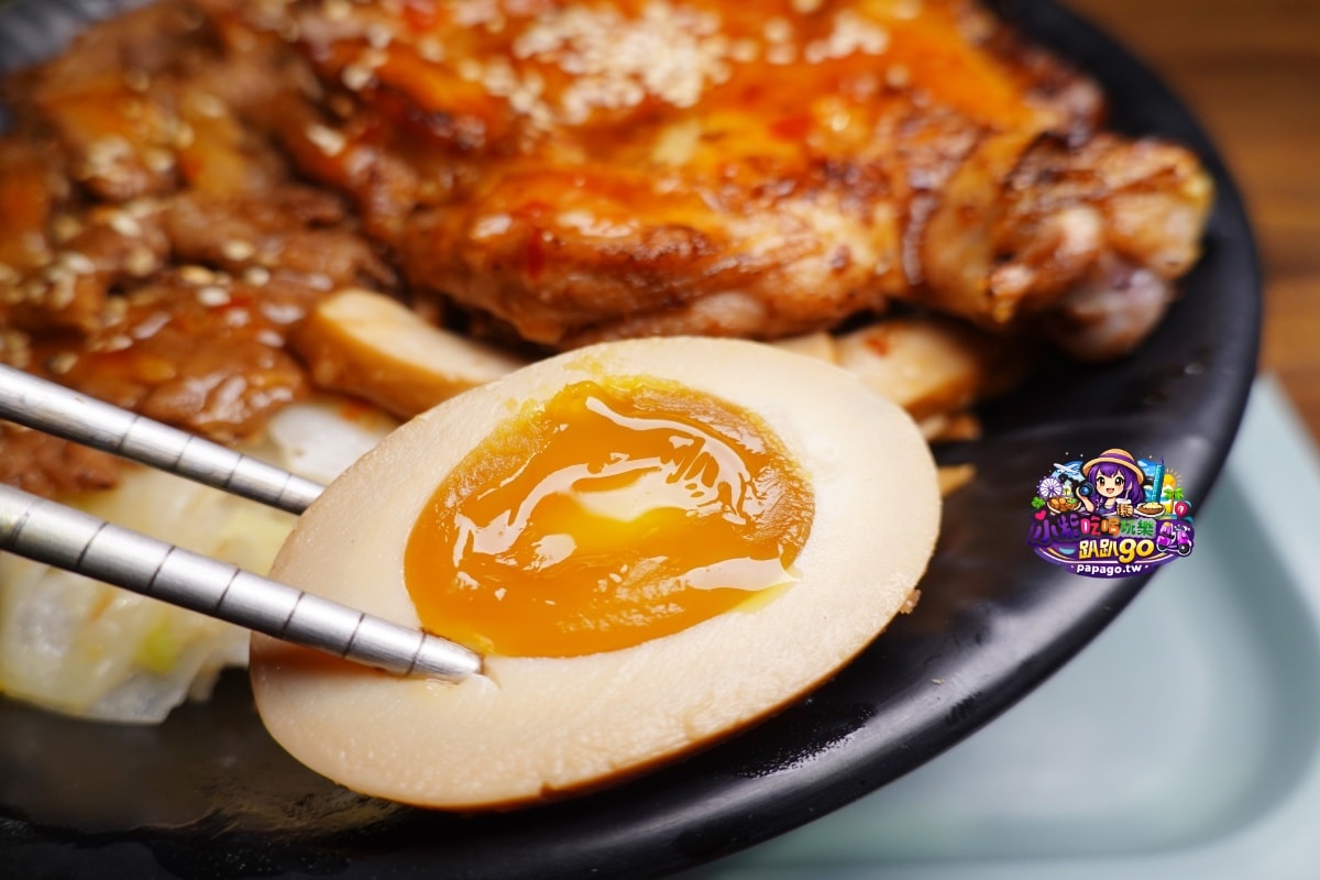 桃園八德平價日式便當【炬日式烤肉飯八德廣福店】內用湯品無限喝到飽/好吃炙燒腿牛雙拼飯/戰斧豚雞雙饗丼(有外送服務與限定優惠99元精緻便當)食記附菜單