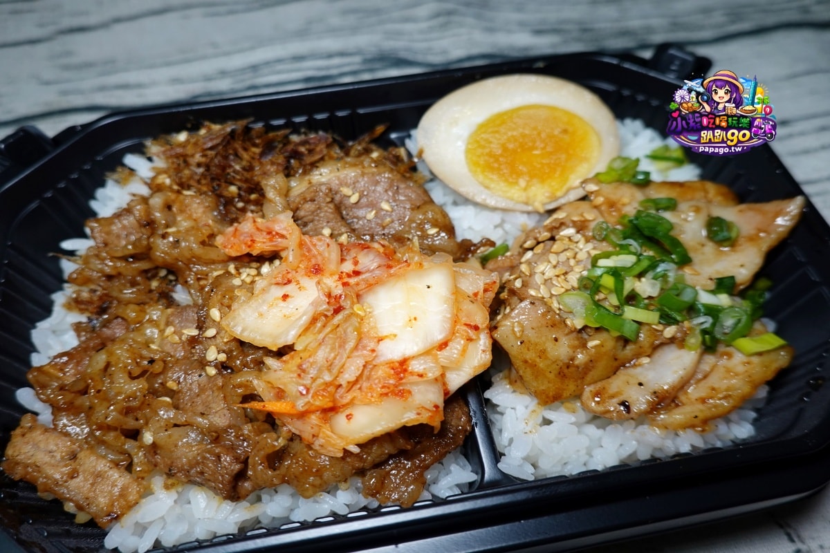 桃園八德平價日式便當【炬日式烤肉飯八德廣福店】內用湯品無限喝到飽/好吃炙燒腿牛雙拼飯/戰斧豚雞雙饗丼(有外送服務與限定優惠99元精緻便當)食記附菜單