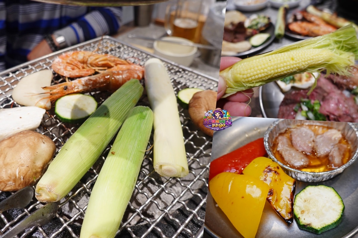 宜蘭炭火燒烤吃到飽/五結美食【春日里炭火燒肉．放題】一~四商業午餐最低568元。臨近冬山河親水公園美食(春日里炭火燒肉吃到飽菜單)